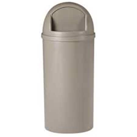 Eat-In Waste Container- 15 Gal.- 15-.38 in x15-.38 in x36-.50 in - Beige EA1189963